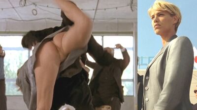 Emma Sjoberg in un'inquadratura sotto la gonna nel film "Taxi 2"