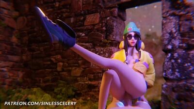 Killjoy – jazda konna; seks analny; porno hentai 3D; (autor: SinlessCelery) [Valorant]