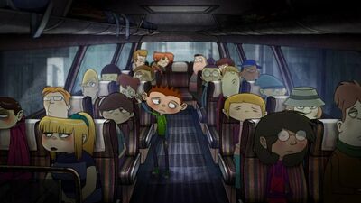Der kleine Laden der Selbstmörder – Alans Lied im Bus