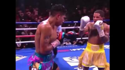 Leichtweltergewicht (bis 63,5 kg). Gervonta Davis besiegte Mario Barrios durch K. o. und eroberte damit seine dritte Gewichtsklasse: Sieg in der 11. Runde