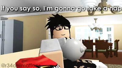 Roblox, die riesigen Brüste von Angela X Jack mit dem großen Schwanz