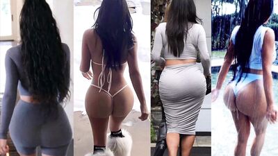 Homenagem de Kuchek ao rabo grande de Kim Kardashian