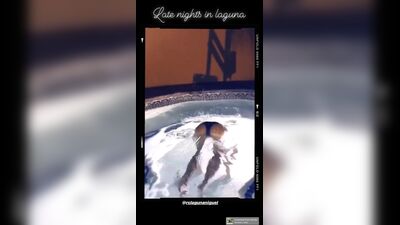 Madison Grace Reed en bikini dans un jacuzzi