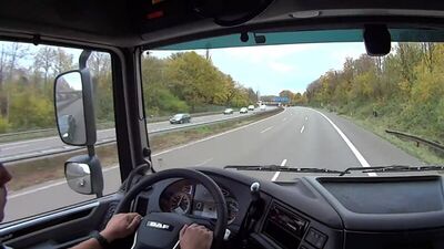 Еуропа ұзақ қашықтық. №125 жаңартылған DAF. Дюссельдорфтан Лейпцигге. 1-бөлім