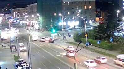 Accident au croisement Marx-Maslennikov
