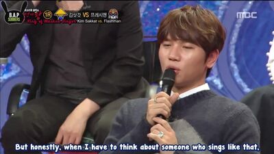 [ENG] 151115 «The Masked Singer», episodio 33: fragmento de Daehyun