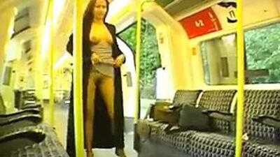 Public Flashing on the Train