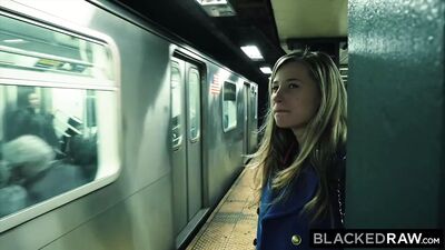 Blackedraw Small Blonde Teen Destroyed by the Biggest Cock