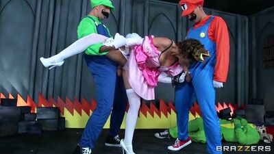 Super Mario/Brazzers/Brooklyn Chase/Parodia/Porno