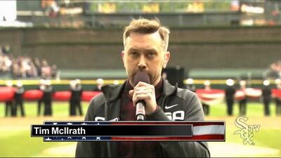 Tim McIlrath canta o hino nacional