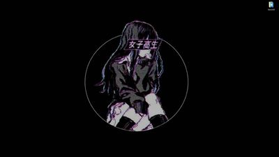 Une jeune fille en dépression dans un anime - fonds d'écran animés pour Wallpaper Engine