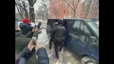 Vídeo de la detención de Yulia Navalnaya