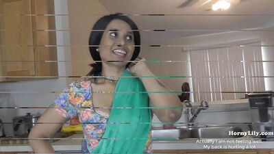 Mom Begs Step Son for Cum in Her Holes Hindi English Subtitles