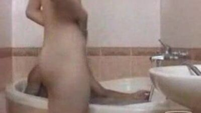 Vietnamese Cutie with a Lovely Bush in Bathtub with BF