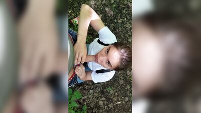 Seduced a Young Girl and Shoved My Dick in Her Mouth in the Park