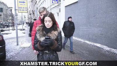 Trick Your GF - Punished with Raw Ass Fuck