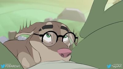 2D Yiff autorstwa Taga – futrzane porno, seks, E621, FYE, hetero, Scalie, pies, głębokie gardło, obciąganie, rżnięcie w twarz, rżnięcie w twarz, gej