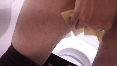 Teen Girl Went to Dormitory Toilet to Pee and Masturbate