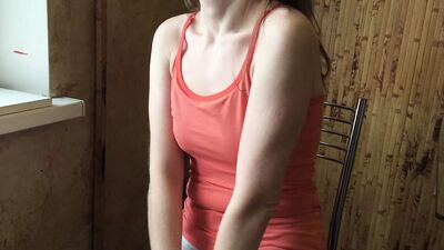 First Sex with a Cute Slut from a Dating Site Russian