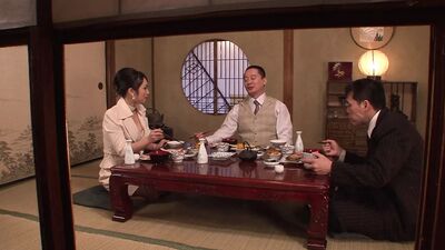 Family Dinner Escalated Japanese Forget Their Manners and Bang in a Threesome