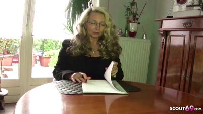 Rough Anal Sex for German Mature Teacher at Privat Tutoring