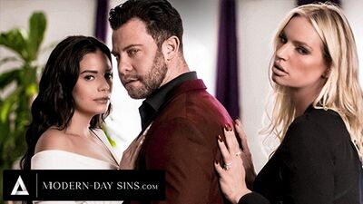 Modern-day Sins - Cheating Husband Fucks Sneaky Mistress in Secret While Wife Waits in other Room
