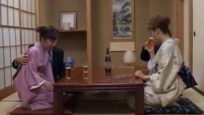 Japanese MILFs Sticks Cock in Her Cunt Next to other Couple