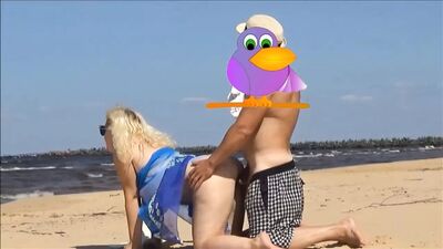 On the Beach Fucked Mature Mom in the Ass
