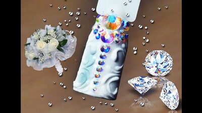 Manicure de casamento: designs festivos para as unhas
