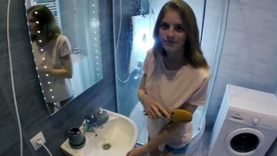 Ich habe meine Freundin auf der Waschmaschine gevögelt