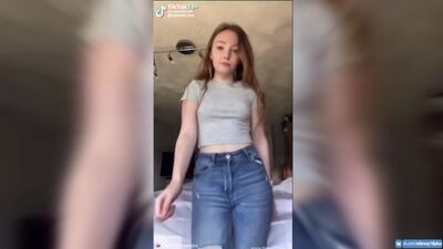 TikTok nu : habillé et nu