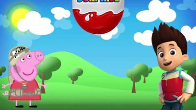 Peppa Pig e Paw Patrol: apriamo le uova Kinder Sorpresa - Unboxing Kinder Surprise - Le fiabe di Marusya