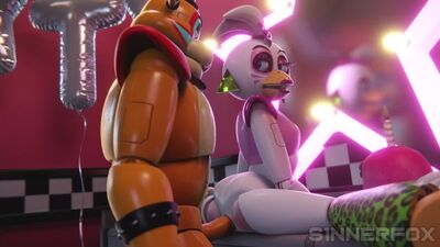 Futrzaki, yiff, FNAF, Glamrock Chica – parodia porno z serii FNAF 9: Naruszenie bezpieczeństwa