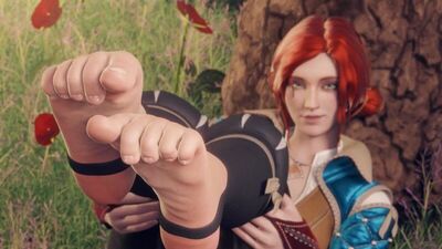 Triss Footsies - Pornografia 3D / 3Dポルノ