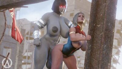 Darkseid i Supergirl – porno 3D / 3Dポルノ