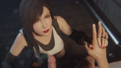 Tifa Lockhart – wytrysk na twarz – porno 3D / 3Dポルノ