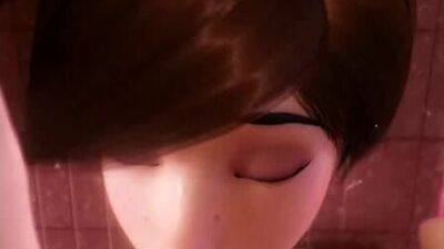 Tracer - foda vaginal; pornografia hentai 3D; (por Texelnaut) [Overwatch]