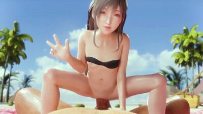 Tifa Lockhart en version mignonne - Porno 3D / 3Dポルノ