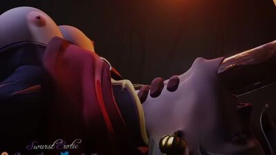 Tracer — BBC; оральний секс; лесбійський секс; мінет; глибокий мінет; секс у рот; великі груди; великі цицьки; 3D-порно, хентай; [Overwatch]