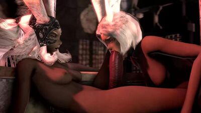 (Дыбыс)Фран&Виера фута әйелге [Final Fantasy;FF;Porn;Blowjov;Bj;Dickgirl;Futanari;Shemale;futa;R.34;animation;sex;sfm;3D]