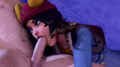 Skye - sexo oral; minet; mamada; garganta profunda; follada facial; follada con los labios; lamidas; polla grande; porno hentai 3D; [Fortnite]