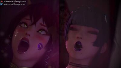 (Son) Nyotengu & Kanna (futanari) - Version féminine complète [Dead or Alive ; DoA ; Porno ; Hentai ; Dickgirl ; R34 ; Sexe ; SFM ; порно ; секс ; футанари]