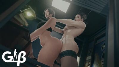 (Son) Excella Gione & Ada Wong en futanari sur une femme [Resident Evil ; RE ; Porno ; Hentai ; Dickgirl ; R34 ; Sexe ; SFM ; порно ; хентай ; футанари]