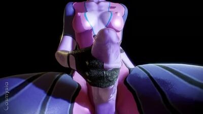 (Son) Masturbation en solo de Widowmaker futanari [Overwatch ; Porno ; Hentai ; Dickgirl ; R34 ; Sexe ; SFM ; порно ; секс ; Overwatch ; futanari ; solo]