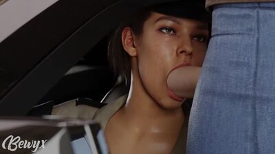 (Áudio) Grande plano de um broche da Jill Valentine [Resident Evil;Pornografia;Hentai;Sexo oral;Felação;Mamas grandes;Sexo;Rabo;R34;Blender;порно;секс]