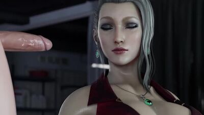 Scarlet – seks oralny; minet; obciąganie; głębokie gardło; ruchanie w twarz; ruchanie ust; lizanie; duże cycki; hentai z seksem 3D; [Final Fantasy]