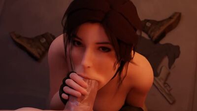 Lara Croft: paja; masturbación; sexo oral; cunnilingus; mamada; garganta profunda; follada facial; follada con los labios; porno hentai 3D; [Tomb Raider]