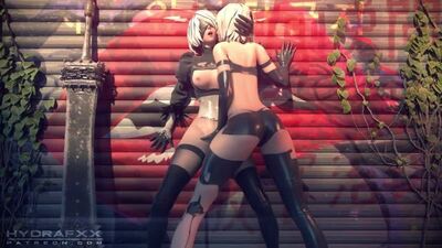 (Audio) Yorha A2 e 2B: sesso lesbico con ditalino, versione 2 [NieR: Automata; Porno; Hentai; Android; Calze; Yuri; R34; SFM; порно; секс; юри]