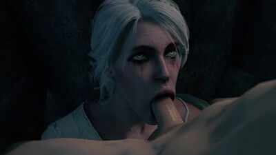 Ciri - El sueño de Ciri; sexo oral; cunnilingus; mamada; garganta profunda; follada facial; porno hentai 3D; (por Kaeg Antonovich) [The Witcher]