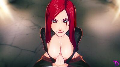 (Sonido) Animación POV de Katarina Paizuri [League of Legends, LoL; Porno; Hentai; Cubierta de tetas; R34; Sexo; porno; sexo; hentai; League of Legends]